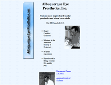 Tablet Screenshot of albeyes.com